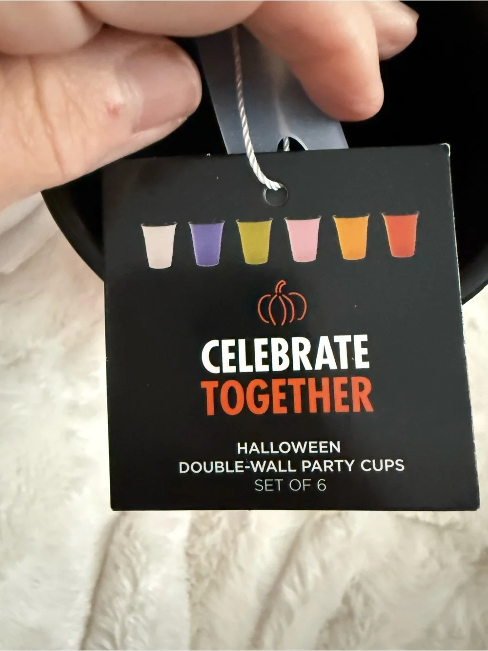 Adorable and fun! 2 cute hand/kitchen towels. 6 thick plastic cups that match